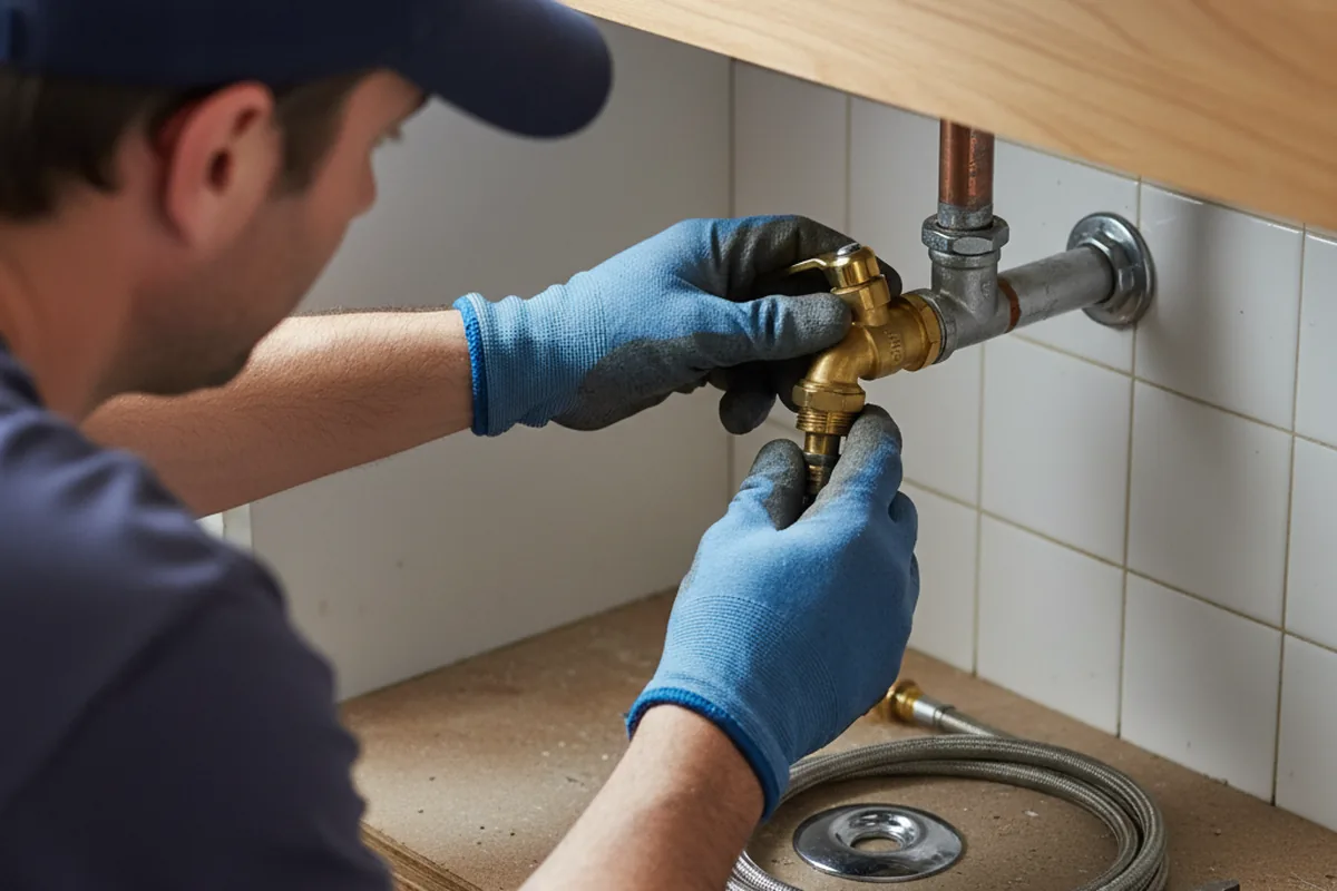 Shutoff valve and fitting work during Repiping in Ely
